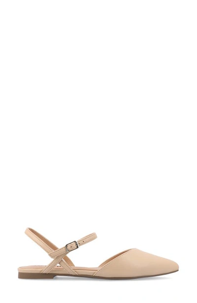 Journee Collection Martine Supernatural Shades Slingback Flat In Shell