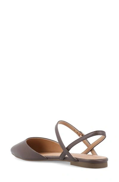 Journee Collection Martine Slingback Flat In Truffle