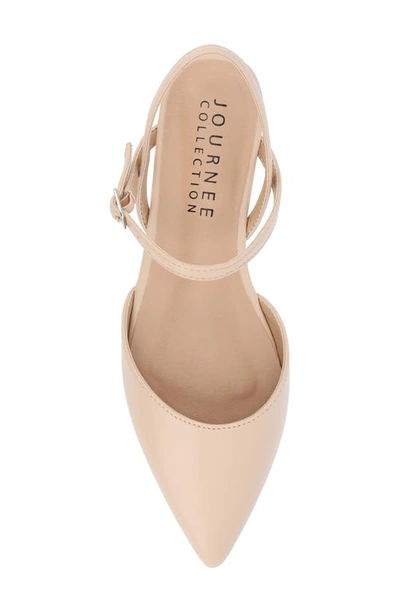 Journee Collection Martine Supernatural Shades Slingback Flat In Vanilla