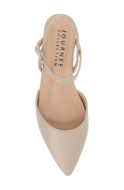 Journee Collection Martine Supernatural Shades Slingback Flat In Wheat