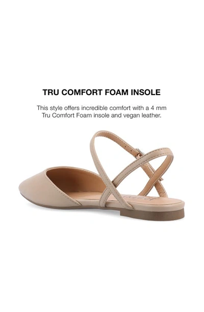 Journee Collection Martine Supernatural Shades Slingback Flat In Wheat