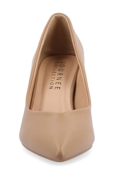 Journee Collection Gabriella Pointed Toe Pump In Carmel