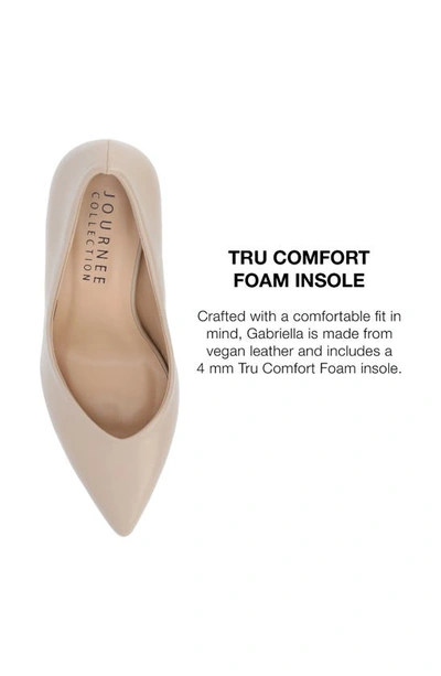Journee Collection Gabriella Pointed Toe Pump In Wheat