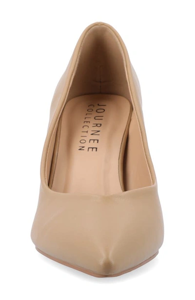 Journee Collection Gabriella Pointed Toe Pump In Honey