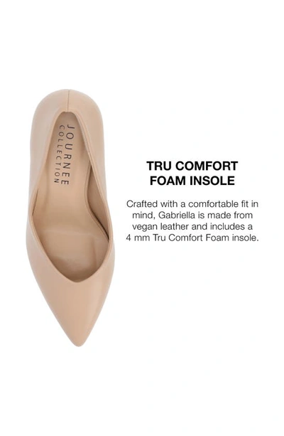 Journee Collection Gabriella Pointed Toe Pump In Almond