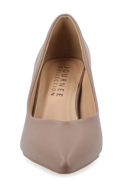 Journee Collection Gabriella Pointed Toe Pump In Rosewood