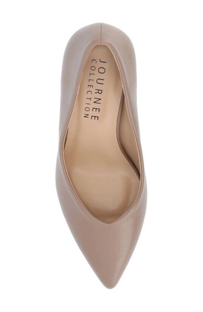 Journee Collection Gabriella Pointed Toe Pump In Rosewood