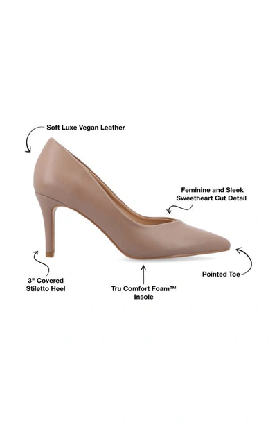 Journee Collection Gabriella Pointed Toe Pump In Rosewood