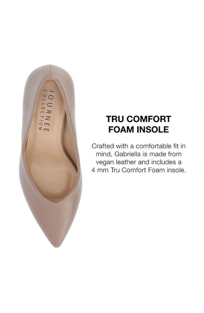 Journee Collection Gabriella Pointed Toe Pump In Rosewood