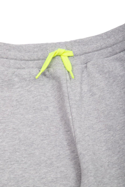 Shop Fendi Logo Printed Drawstring Sweatpants In Grigio