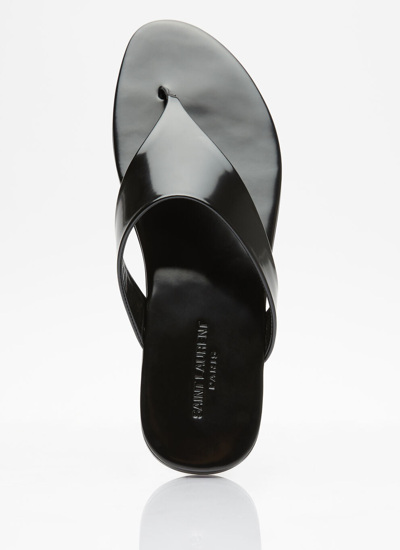 Shop Saint Laurent Men Kouros Sandals In Black