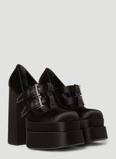Shop Versace Women Aevitas Platform Heels In Black