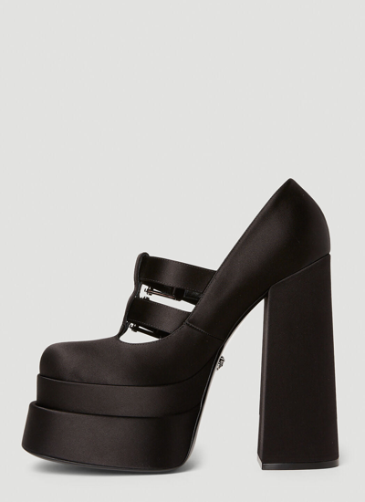 Shop Versace Women Aevitas Platform Heels In Black