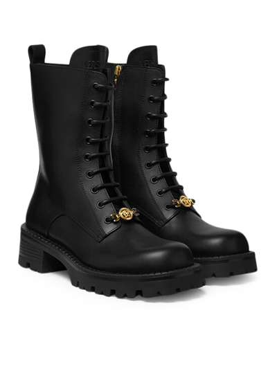 Shop Versace Women Boots With Vagabond Laces In Black