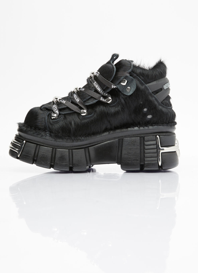 Shop Vetements Women X New Rock Platform Sneakers In Black