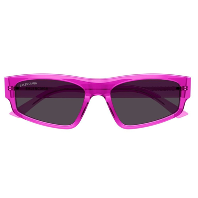 Shop Balenciaga Eyewear Square Frame Sunglasses In Multi