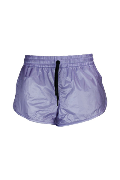 Shop Moncler Grenoble Drawstring Shorts In Purple