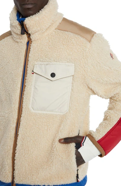 Shop Moncler Plattiers Reversible Bomber Jacket In White