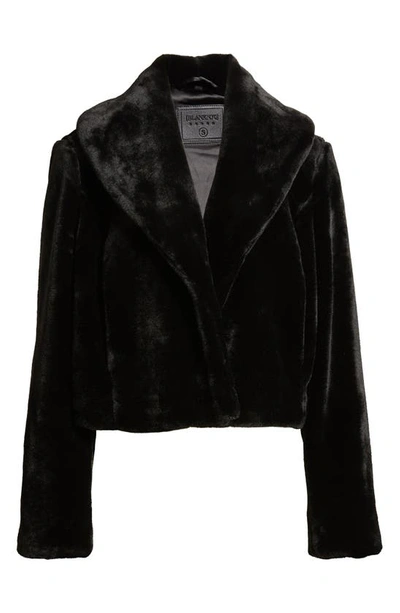 Shop Blanknyc Shawl Collar Faux Fur Jacket In Be My Guest