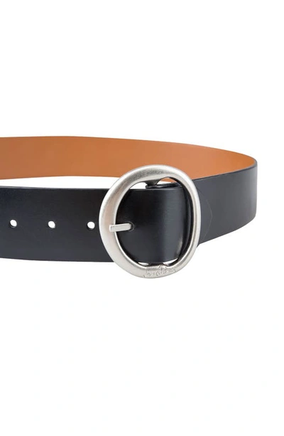 Sam Edelman Reversible Belt In Black/ Saddle