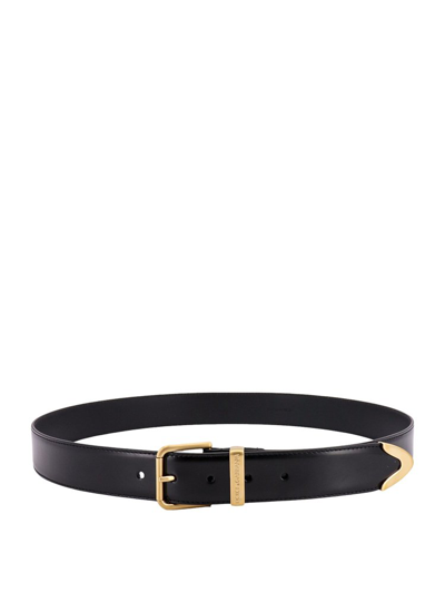 Shop Dolce & Gabbana Rolled Buckle Belt In Black