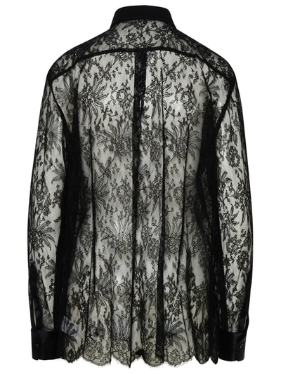 Shop Dolce & Gabbana Black Lace Shirt