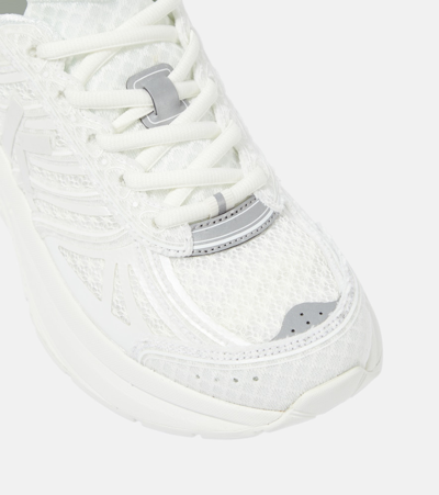 Shop Kenzo Pace Mesh Sneakers In White