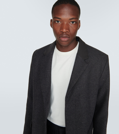 Shop Acne Studios Wool-blend Coat In Grey