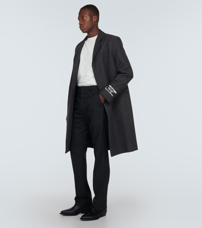 Shop Acne Studios Wool-blend Coat In Grey