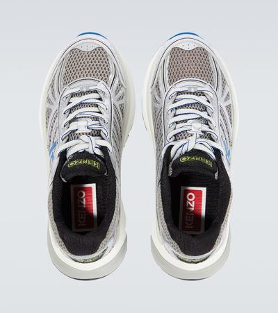 Shop Kenzo -pace Sneakers In Silver