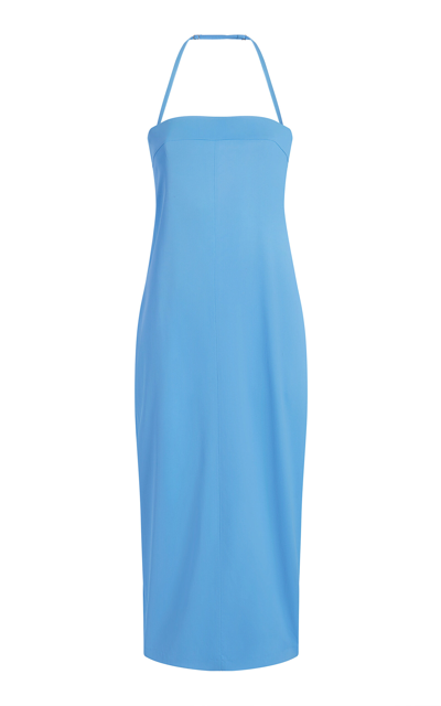 Shop Another Tomorrow Cocoon Maxi Dress In Turquoise