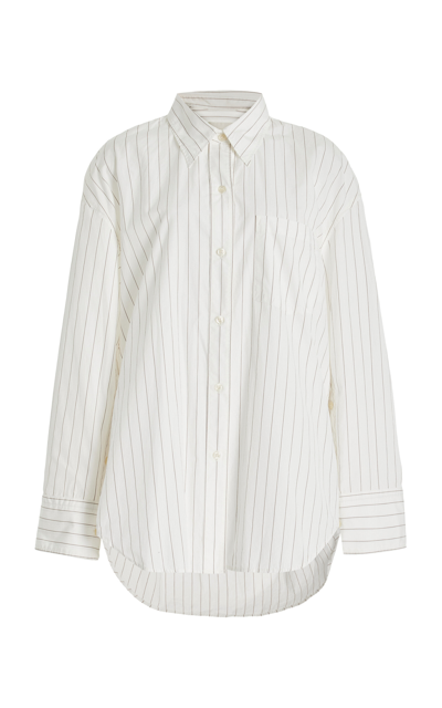 Shop Citizens Of Humanity Cocoon Cotton Shirt In Stripe