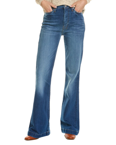 Shop 7 For All Mankind Dojo Ultra High-rise Pine Flare Jean In Blue