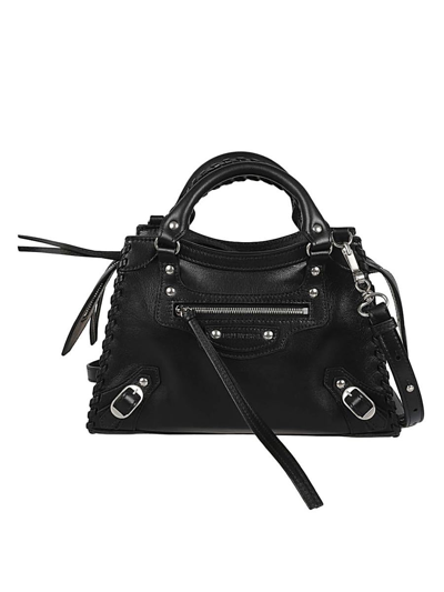 Shop Balenciaga Neo Classic City Xs Leather Handbag In Black