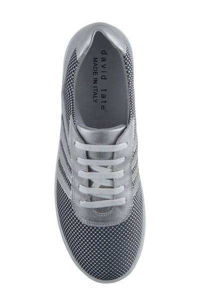 David Tate Cascade Sneaker In Silver