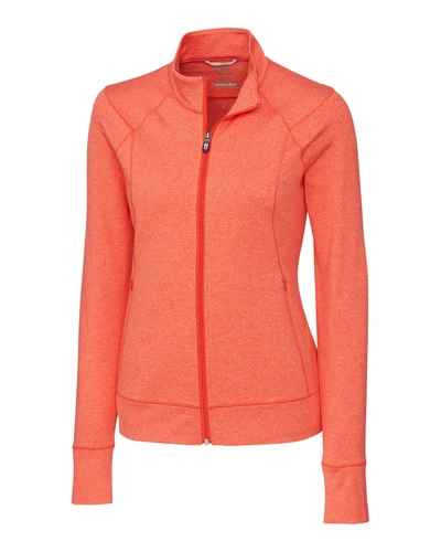Shop Cutter & Buck Shoreline Heathered Womens Full Zip Jacket In Multi