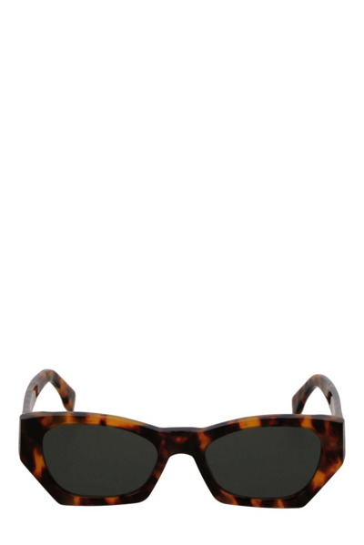 Shop Retrosuperfuture Geometric Frame Sunglasses In Multi