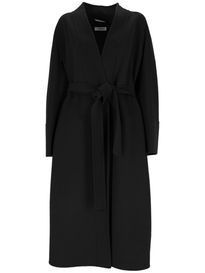 Shop 's Max Mara Belted Long In Black