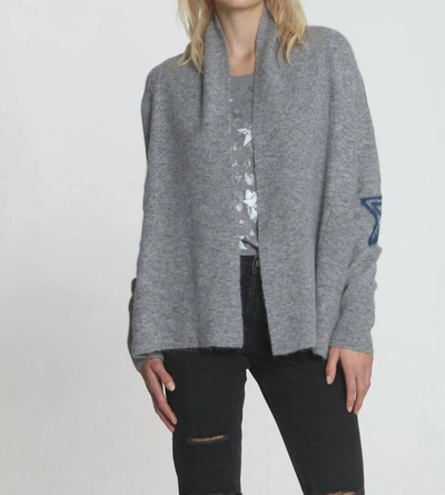 Shop Label+thread Bella Cozy Cardigan In Grey