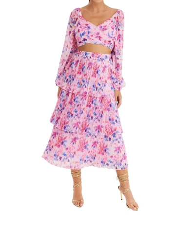 Shop Allison New York Rose Midi Skirt In Spring Mix In Multi