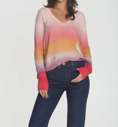 Label+thread Bali Sunset Top In Pink Ombre In Multi