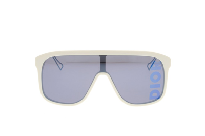 Shop Dior Eyewear Shield Frame Sunglasses In Multi