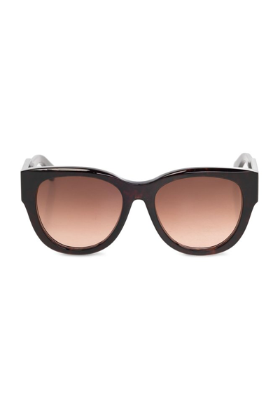 Shop Chloé Eyewear Cat Eye Sunglasses In Brown