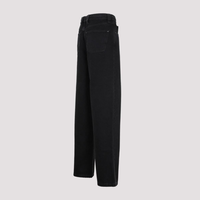 Shop 032c New Classic Wide Leg Jeans In Black