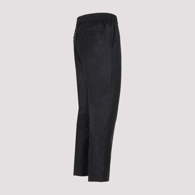 Shop Ami Alexandre Mattiussi Ami Paris  Elasticated Trousers Pants In Grey