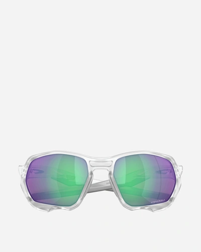 Shop Oakley Plazma Sunglasses Clear Matte / Prizm Road In White
