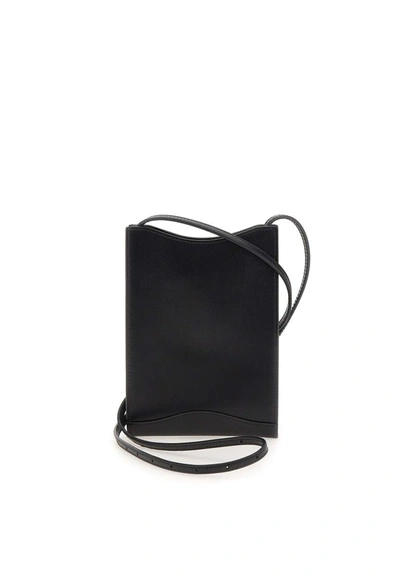 Shop Apc A.p.c. Leather Shoulder Bag "neck Pouch Jamie" In Black