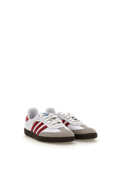 Shop Adidas Originals Adidas "samba" Leather Sneakers In White