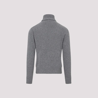 Shop Ami Alexandre Mattiussi Ami Paris  Crew Neck Sweater In Grey