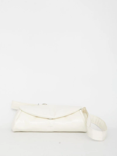 Shop Jil Sander Cannolo Grande Padded Bag In Ivory